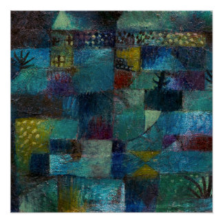 Vintage Terraced Garden (1920)  by Paul Klee Poster