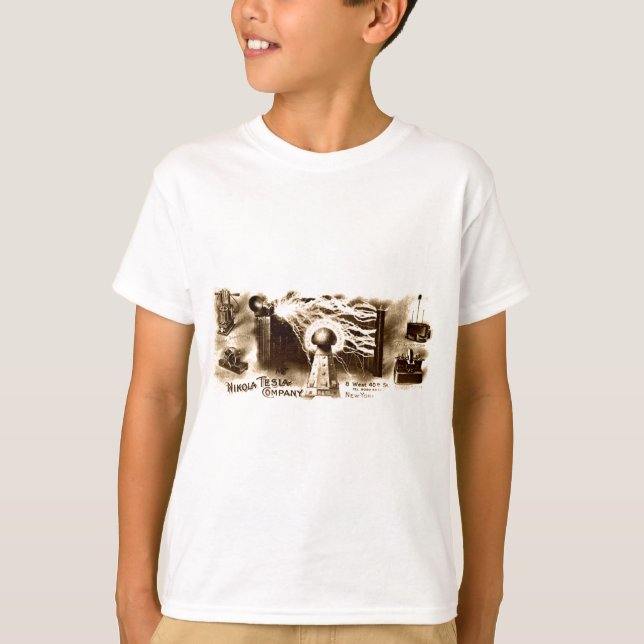 Vintage Tesla Letterhead T-Shirt (Front)