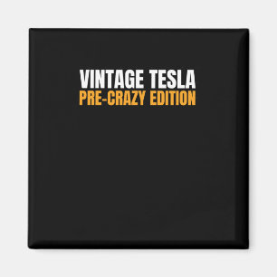 Vintage Tesla - Pre-crazy Edition Magnet Or Sticke