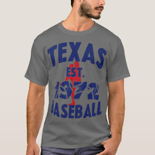 Vintage Texas Baseball Est 1972 Baseball Pitcher T-Shirt