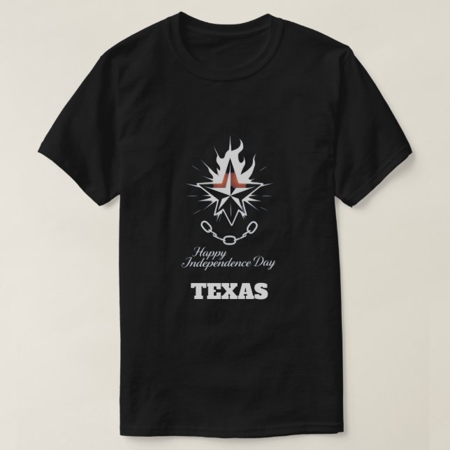 Vintage Texas Independence Day 1836 T-Shirt (Design Front)