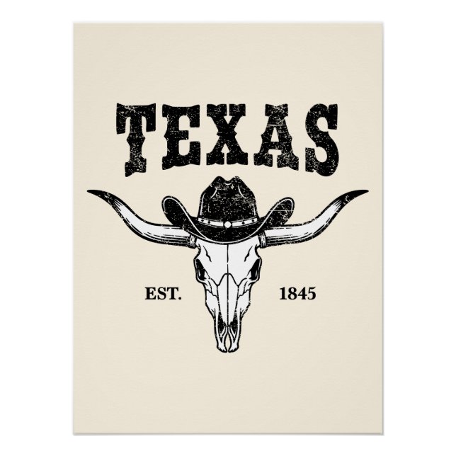 Vintage Texas Poster (Front)