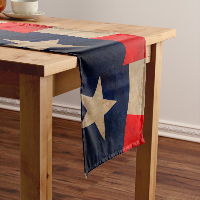 Vintage Texas State Flag Table Runner (In Situ)
