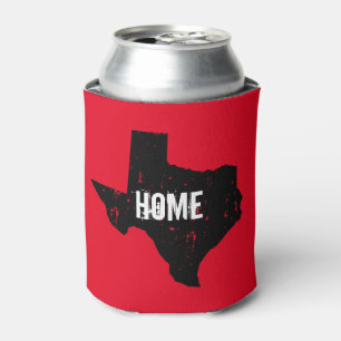 Vintage Texas state silhouette beer can holder Cooler