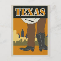 Vintage Texas USA Travel Poster