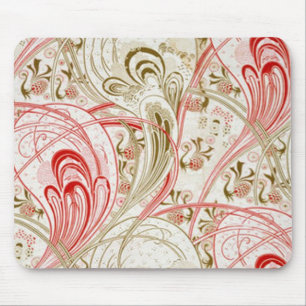 Vintage Textile Swirl Design – Mousepad