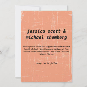 vintage texture grunge invitation