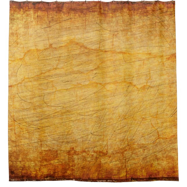Vintage texture old gold shower curtain (Front)