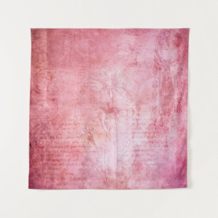 Vintage texture scrapbook pink tapestry