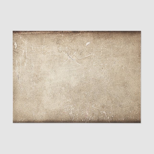 Vintage Texture Sepia Rustic Decoupage Tissue Paper (Front)