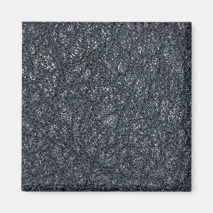 Vintage Textured Black Leather Magnet