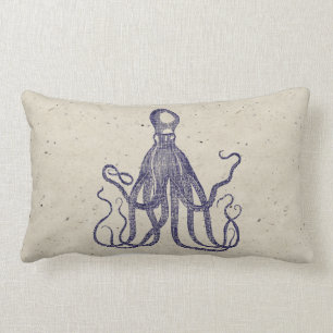 Vintage Textured Octopus Speckle Lumbar Cushion