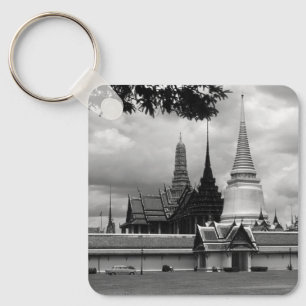 Vintage Thailand Bangkok Chapel Royal Palace view  Key Ring