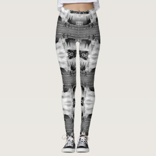 Vintage Thailand Bangkok Chapel Royal Palace view Leggings