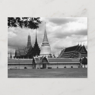 Vintage Thailand Bangkok Chapel Royal Palace view Postcard
