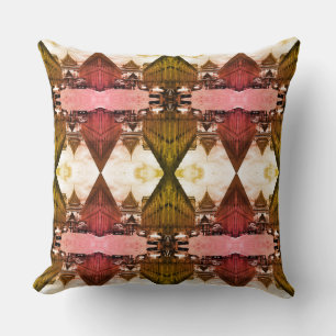 Vintage Thailand Bangkok Royal palace Postcard Dra Cushion