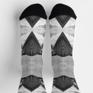 Vintage Thailand Bangkok Royal palace Postcard Socks