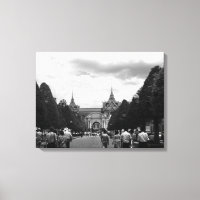Vintage Thailand Bangkok Tourist royal palace gate