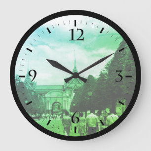 Vintage Thailand Bangkok Tourist royal palace gate Large Clock