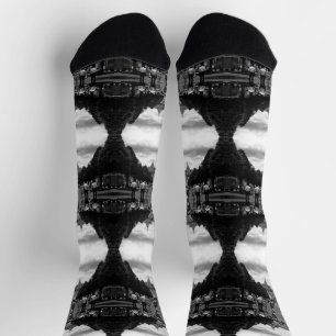 Vintage Thailand Bangkok Tourist royal palace gate Socks