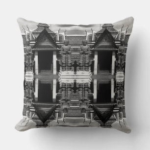 Vintage Thailand Bangkok Wat Phra Kaew Demon Guard Cushion