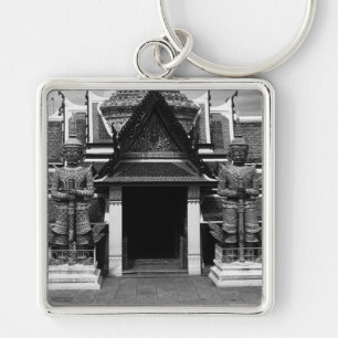 Vintage Thailand Bangkok Wat Phra Kaew Demon Guard Key Ring