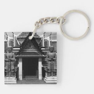Vintage Thailand Bangkok Wat Phra Kaew Demon Guard Key Ring