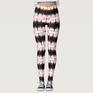 Vintage Thailand Bangkok Wat Phra Kaew tourists Leggings