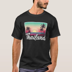 Vintage Thailand Vacation Travel Asia Thai Beach P T-Shirt