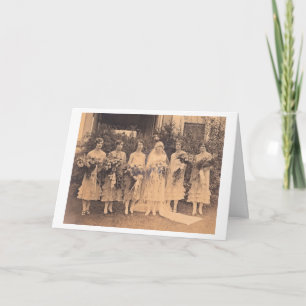 Vintage - Thank You, Bridesmaid You Card