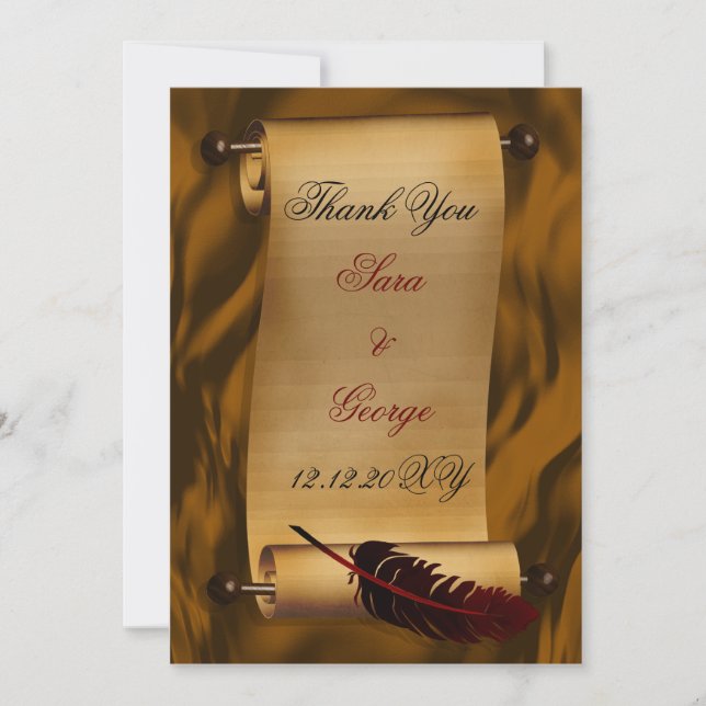 vintage Thank You Card (Front)