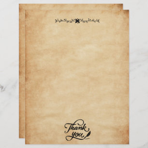 Vintage Thank You Creative Cool Custom Letterhead