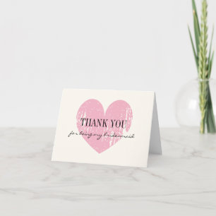 Vintage Thank you for being my bridesmaid cards