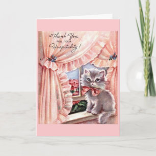 Vintage - Thank You for Your Hospitality, Card