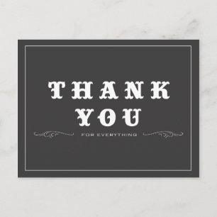 Vintage Thank You Postcard