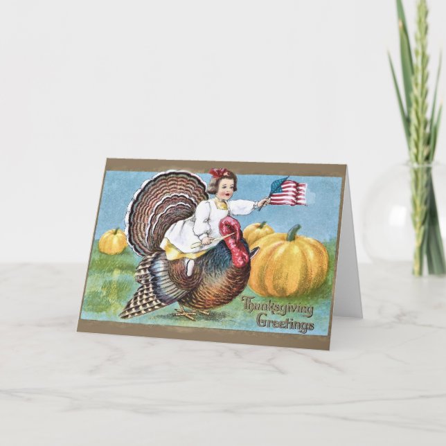 Vintage Thanksgiving Card (Front)
