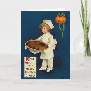Vintage Thanksgiving Card, Ellen Clapsaddle Holiday Card
