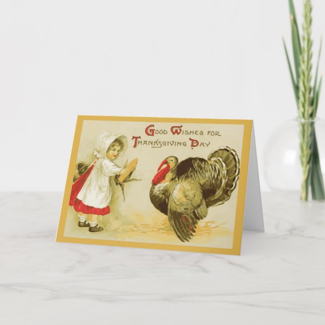 Vintage Thanksgiving Day Card (Front)