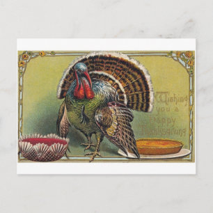 Vintage Thanksgiving Day Postcard reproduction