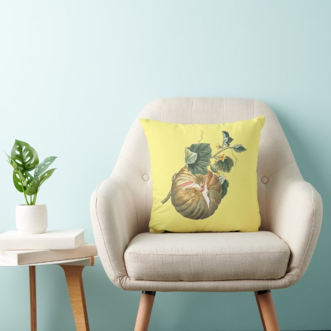 Vintage Thanksgiving Fall Autumn Pumpkin Template Cushion (Chair)