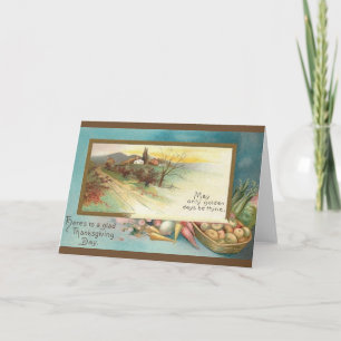Vintage Thanksgiving Greeting Card