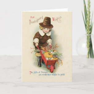 Vintage Thanksgiving Greeting Card