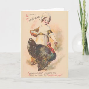Vintage Thanksgiving Greeting Card