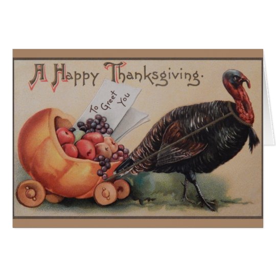Vintage Thanksgiving Greeting Card