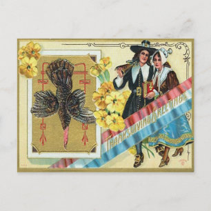 Vintage Thanksgiving Greetings Postcard