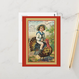 Vintage Thanksgiving Greetings Postcard