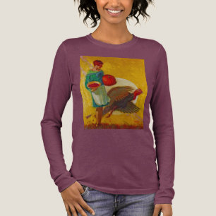 Vintage Thanksgiving Harvest Illustration Tri-Blend Shirt