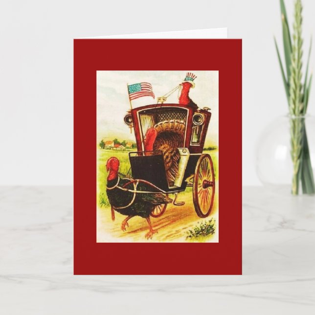 Vintage Thanksgiving Holiday Card (Front)