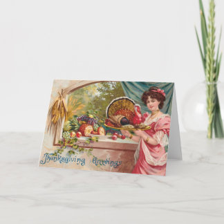 Vintage Thanksgiving Holiday Card