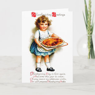 Vintage Thanksgiving Holiday Card